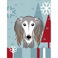 thumbnail image 1 of Winter Holiday Saluki Flag Garden Size, 1 of 1