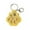 Yellow, variant on Cat paw shaped transparent pet hair commemorative keychain (with keychain) For Children Love Animal People Decoration, Beige