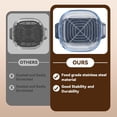 thumbnail image 4 of 2PCS Crisper Stainless Steel Rack Compatible with Ninja Glass Air Fryer, Air Fryer Accessories for Ninja Crispi Air Fryer FN101 Ninja Crispi Pro Air Fryer AS101, 4 of 7