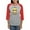 Heather/Red, variant on CafePress - Pickleball Sun With A Chance Of Picklebal Long Sle - Womens Baseball Tee