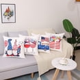 thumbnail image 2 of GuJiaHone USA Flag Gnome Pillow Covers - 18 x 18 Inch Patriotic Pillow Cover - Decorative Cushion Case for Spring Set of 4, 2 of 5