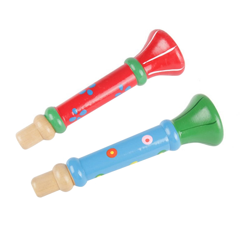 5x Plastic Trumpet Hooter Plastic Kid Baby Musical Instrument Educational Toy`US 