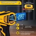 thumbnail image 3 of 350W Cordless Heat Gun Compatible with Dewalt 20V Battery, Adjustable Temp 120℉–1110℉, LED Light, Portable Hot Air Gun LCD Digital Display & 4 Nozzles For Shrink Tubing,Crafts,(Tool Only,NO Battery), 3 of 7