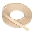 thumbnail image 1 of Banda de borde Uxcell, cinta de chapa de madera pre-pegada flexible para restauración de muebles de arce 1/2 pulgada x 49 pies, 1 of 7