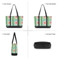 thumbnail image 6 of FORMRS Canvas Laptop Tote Bag for Women with 15.6" Computer Compartments Shoulder Handbag, Green Blossom Mosaic, 6 of 7