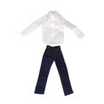 thumbnail image 2 of Ropa para muñecas femeninas a escala 1/6, uniforme, pantalones, camisa de manga larga, traje completo, disfraz para muñecas femeninas de 12 pulgadas,, 2 of 9