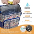 thumbnail image 2 of Travel Cooler Bag - Pioneer Flower Camping Beer Cooler Backpack with Bottle Opener- Waterproof Insulated Picnic Backpacks - Cooler Bag for Beach, 2 of 6