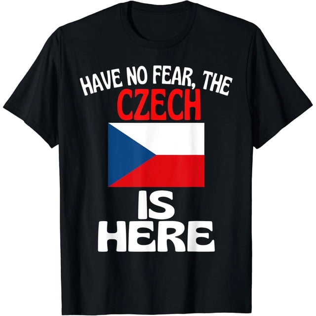 Camiseta de Mujer "No Temas, El Checo Está Aquí" Divertida República Checa - Estilo Misfits, Negro