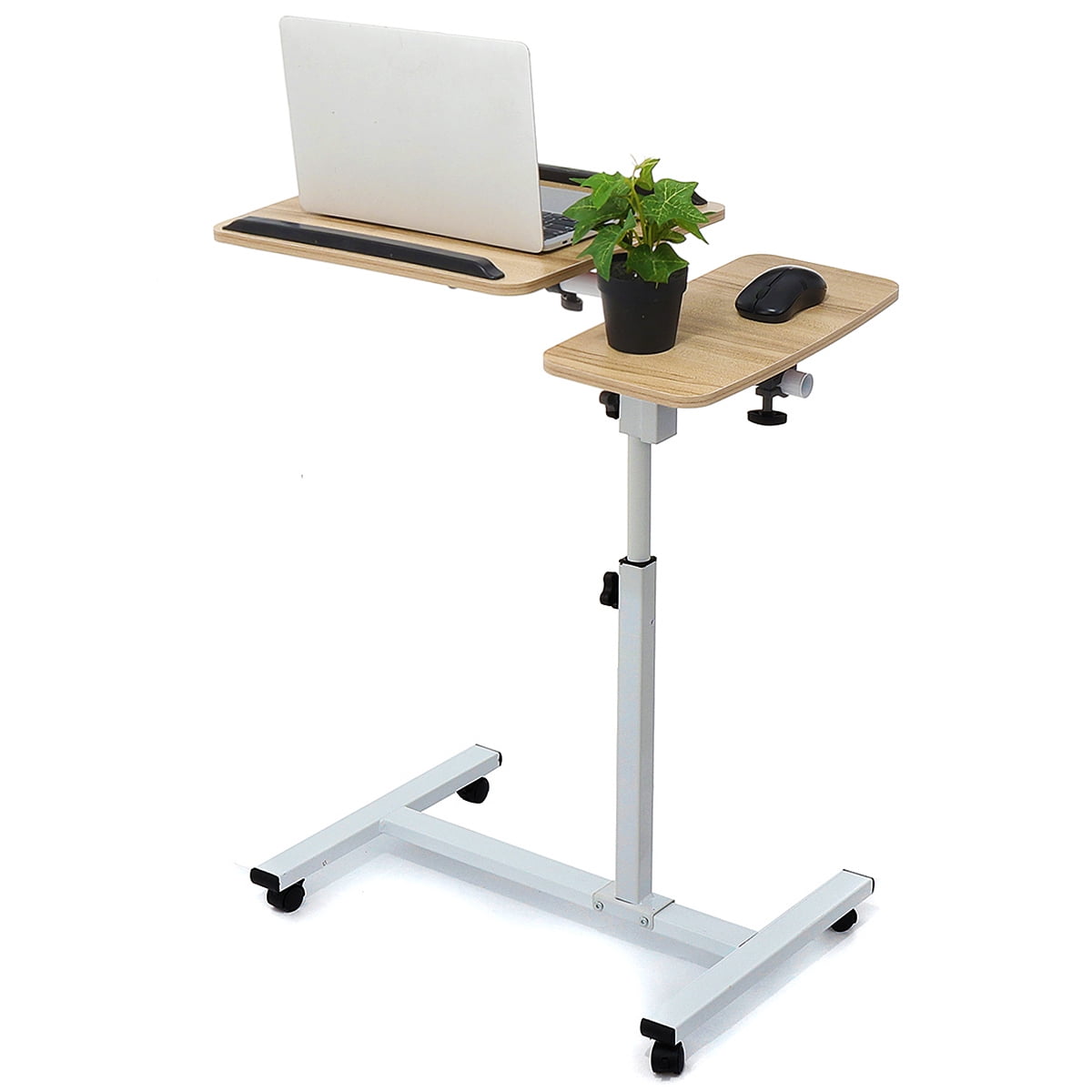  Rolling  Laptop  Table  Mobile Laptop  Stand  With Lockable 