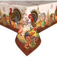 thumbnail image 3 of Thanksgiving Square Tablecloth 60×60 Inch,Fall Tablecloths Thanksgiving Pumpkin Turkey Washable Table Cover, Autumn Decoration Table Cloths for Party Picnic Dinner Table Decor, 3 of 6