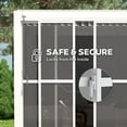 thumbnail image 4 of Mirador 111S Outdoor Pergola Aluminum Sliding PC Door w/Handle 10' Side, 4 Panels, White(Not Pergola), 4 of 7
