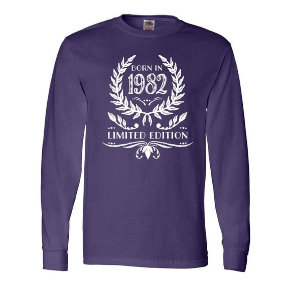 Inktastic Born in 1982 Limited Edition Long Sleeve T-Shirt
