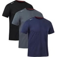 thumbnail image 1 of De 3 or 5 Camisas para Correr De Entrenamiento para Hombres,Camisetas De Secado Rápido con Cuello Redondo,Adecuado para Ejercicios De Fitness., 1 of 18