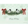 thumbnail image 2 of LPG Greetings Two Chickadees Perched on Evergreen Branch Box of 18 Christmas Cards, 2 of 3