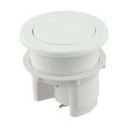 White Twin Hose Toilet Push Button Dual Flush Air Type Pneumatic
