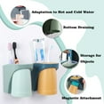 thumbnail image 6 of 4 Pcs Magnetic Toothbrush Holder, Wall Mounted Toothbrush Cup Holder Without Drilling, Portable Electric Toothbrush, Toothbrush Cup Plastic for Family and Bathroom (Blue+Pink+Green+Orange), 6 of 7