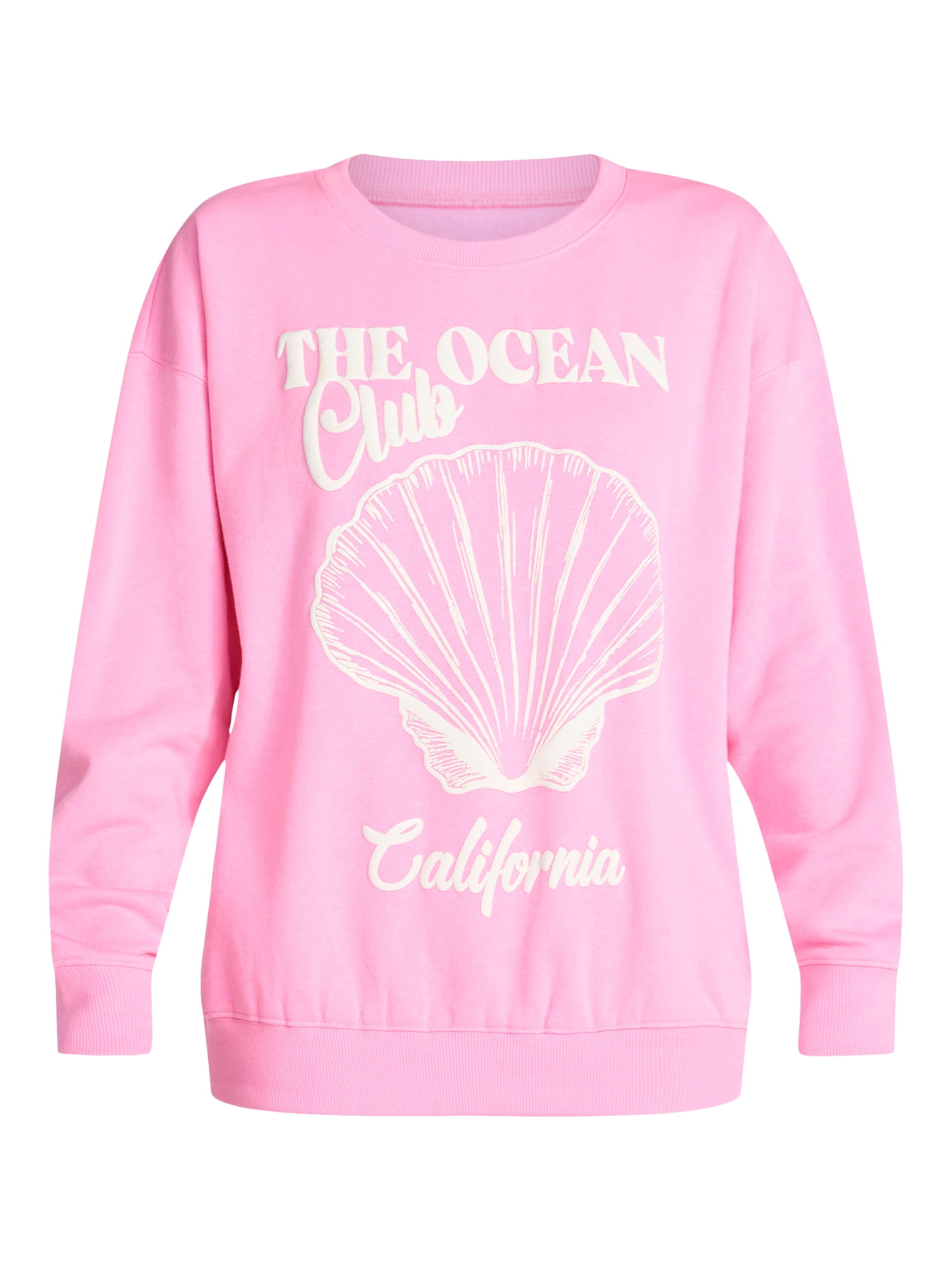 No Boundaries Graphic Crewneck Sweatshirt, Women's and Women's Plus Sizes XXS-4X