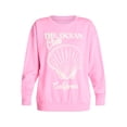 thumbnail image 3 of No Boundaries Graphic Crewneck Sweatshirt, Women's and Women's Plus Sizes XXS-4X, 3 of 5