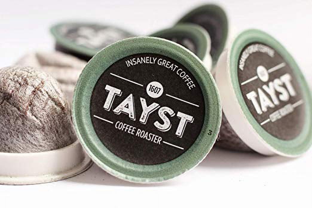 Tayst Hazelnut Coffee Pods | 240 ct. Happy Hazelnut | 100% Compostable Keurig K-Cup compatible | Gourmet Coffee in Earth Friendly packaging