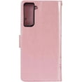 thumbnail image 4 of Compatible with Samsung Galaxy S21 FE 5G Case Glitter with Card Holder Flip Wallet Phone Case for Women Crystal Butterfly Shockproof Protective Case for Samsung Galaxy S21 FE 5G,Rose Gold GY, 4 of 16