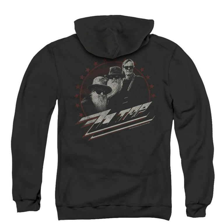 ZZ Top The Boys (Back Print) Adult Zipper Hoodie Sweatshirt Black