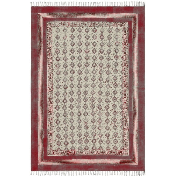 Casavani Custom Outdoor Mat Kitchen Area Rug, Pink 3x5 feet