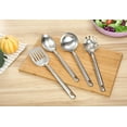 Mainstays Stainless Steel 4Piece Kitchen Utensil Set, Spatula, Slotted
