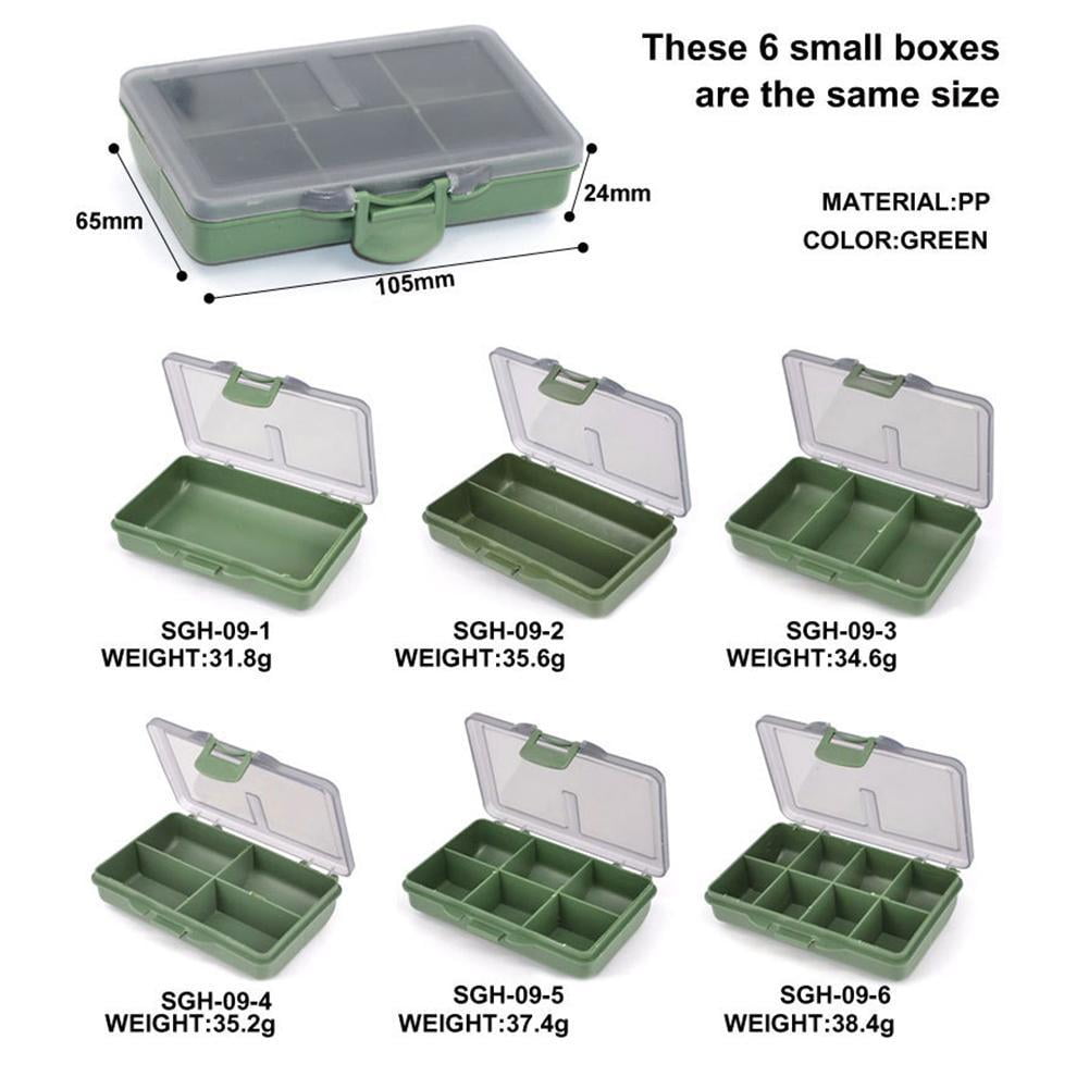 1-8 Compartments Storage Bait Box Carp Fishing Tackle Hooks Lures Boxes Systems N4T5