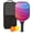 Black-4, variant on Pickleball Paddles Set Of 1, Fiberglass Surface, Fluid Smoke Aurora Art Style, 1 Paddle, 2 Balls & Bag