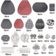 thumbnail image 2 of Kit de inicio para hacer 10 pares de dijes de árbol de la vida, de cuero, con forma de lágrima, redondos, con estampado en negro y rojo, para aretes de cuero, dijes de hojas y rosas., 2 of 7