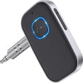 thumbnail image 1 of Adaptador Bluetooth para automóvil, adaptador Bluetooth auxiliar 5.0 actualizado, adaptador Bluetooth en espera de 16 horas auxiliar para sistema de audio para automóvil, auriculares y parlantes, 1 of 7