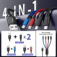 thumbnail image 2 of Cable de carga Idison 4 en 1 Multi USB-C para iPhone/Android de 5 pies, 2 of 7
