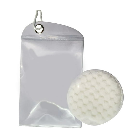 lionlar Sand Removal Bag Compact Sand Remover Brush Soft Beach Accessories with Clip White