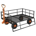 thumbnail image 1 of QinaQin Mesh Steel Patio Trolley, a Multi-Functional and Practical Trolley with Detachable Side Panels and a 180° Rotating Handle, Suitable for Lawns and Gardens, 1 of 8