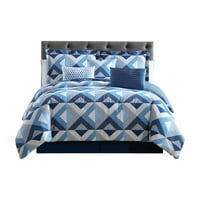 Geo Azul 6 & 7 Comforter Set, Full