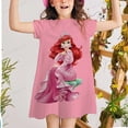 thumbnail image 2 of 7.8.9.12-year-old Girl Little Mermaid Princess Dress Fashion Cute Summer Girl Vestido de manga corta Print Casual Dress2T Gao Jinjia LED, 2 of 2