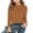 Brown, variant on Ruyang Girls Ruffle Shirt Kids Long Sleeve Cotton Base Layer Top Winter Cute Trendy Thermal Plain Soft T Shirt