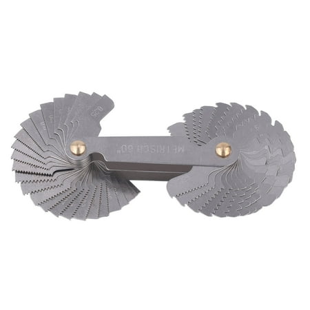 

Metric Imperial Screw Gauge Check Size Stainless Steel Metric Imperial Thread Gauge 55 Degree Metric 60 Degree Thread With Locking Device For Measurement