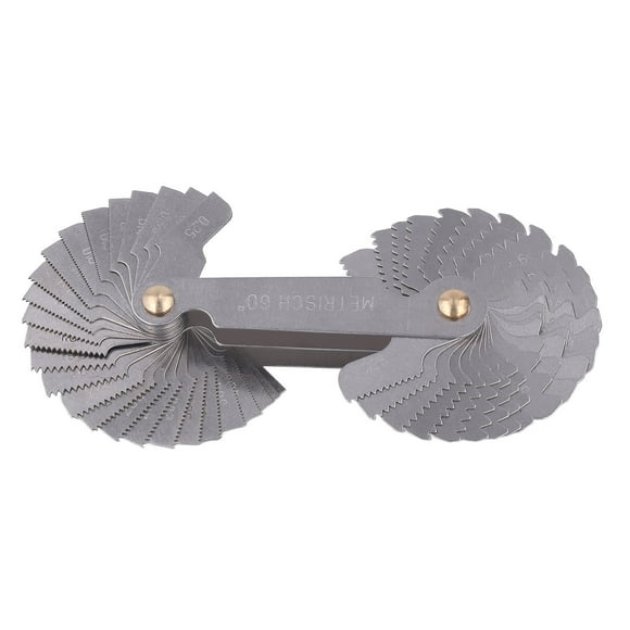 Integrated Thread Gauge,Metric Imperial Screw Gauge Thread Pitch Gauge Industrial Measurement Tool Finest Materials