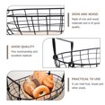 thumbnail image 4 of Shisuyan 1Pcs Wire Serving Basket Brown for Kitchen Organization, 4 of 8