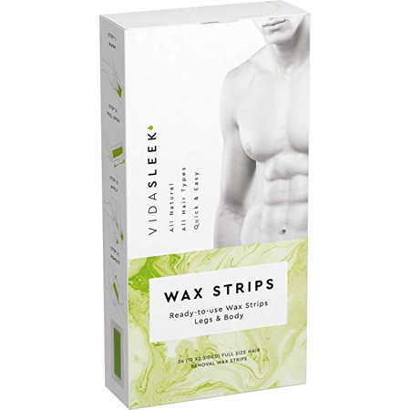 Hair Removal Wax Strips Legs Body 24 Count Walmart Com