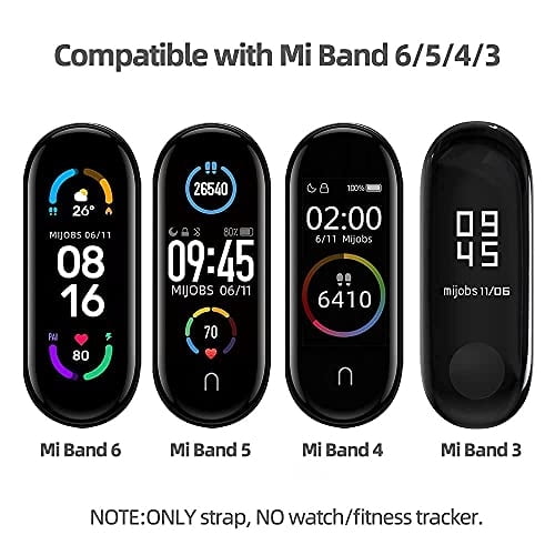 MIJOBS Correa para Mi Band 6, Pulsera de Repuesto para Xiaomi Mi Band