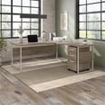 thumbnail image 3 of Pemberly Row 42W x 24D Desk Return/Bridge in Modern Hickory - Engineered Wood, 3 of 11