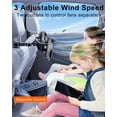 thumbnail image 4 of Ventilador de coche Nauttxon USB giratorio de 360 grados para asiento trasero, 4 of 6
