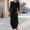 Multicolor, variant on Women's Fall Casual Long Sleeve Dress Elegant Polka Dots Crewneck Maxi Long Tshirt Dresses with Pockets