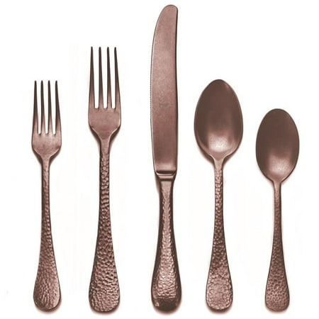 

Stainless Steel Place Setting - Epoque Pewter Bronzo - 5 Piece