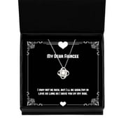 Inspirational Fiancee Gifts, I May not be Rich, but I'll be Wealthy in Love as Long, Fancy Love Knot Silver Necklace for from, Gifts from Nature, Gifts from The Heart, Gifts from Loved Ones, Gifts
