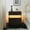 Walnut, variant on Wooden Nightstands LED Nightstands 3 Drawer Dresser for Bedroom End Table with Acrylic Board LED Bedside Tables (Walnut),Nightstands With Drawers