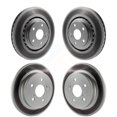 thumbnail image 1 of Genius Front Rear Coated Disc Brake Rotors Kit for Car Lexus NX300 NX200t NX300h KG-101083, 1 of 9