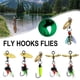thumbnail image 2 of LUVCLS Fliegenhaken Fliegen Insektenköder Köder Fliegenfischen Köder Pailletten S7Z ES, 2 of 7